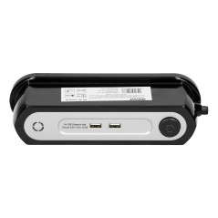 Strömförsörjningslist med 3x2P+Z-strömbrytare, 2xUSB 2.4A-laddare, Typ 3-överspänningsskydd, H05VV-F 3x1,5-kabel, längd