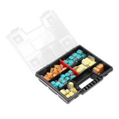 Monteringssats HOUSE, 123 delar. Tryckanslutningar: 30x 2-ledare, 30x 3-ledare, 25x 4-ledare, 20x 5-ledare, 10x 6-ledare, 8x 8-l