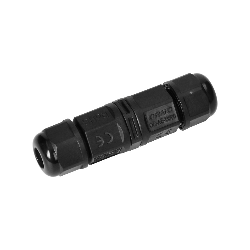 Kabelanslutningskontakt rak MINI IP68, 3x1,5mm², 450V/16A