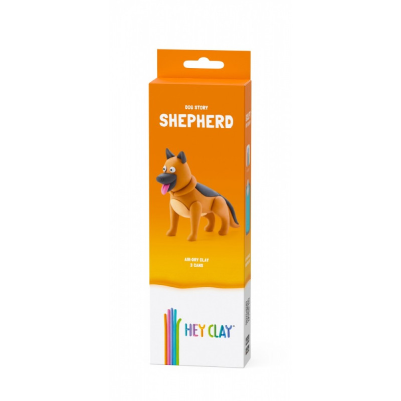 Plastilina hey clay figur hund tysk herdehund