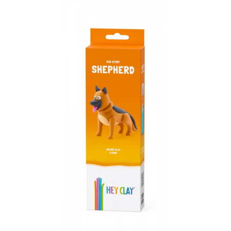 Plastilina hey clay figur hund tysk herdehund