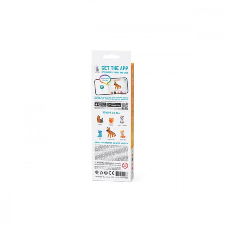 Plastilina hey clay figur hund tysk herdehund