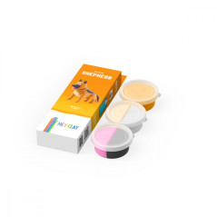 Plastilina hey clay figur hund tysk herdehund