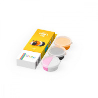 Plastilin hey clay figurin av fluffiga djur, marsvin