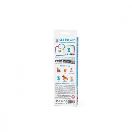 Plastilina hey clay figur hund mops