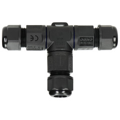 Kabelförgrening T-kontakt IP68, 3x4mm², 450V/25A