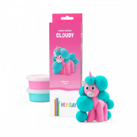 Plastilin hey clay enhörningar 3-pack, molnig