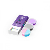 Plastilina hey clay figurin av lurviga djur, siamesisk katt