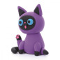 Plastilina hey clay figurin av lurviga djur, siamesisk katt