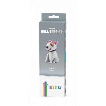 Plastilin hey clay figur hund bulldog
