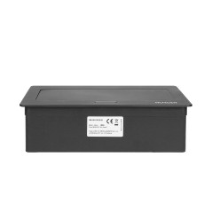 ENHET Möbelkassett infälld i bänkskivan med integrerad PVC-ram för moduluttag 3 x 45x45 mm eller 6 x 22,5x45 mm, kabel 1,5 m.