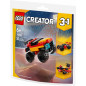 Klocki creator 30691 har en liten monstertruck som kan byggas om.