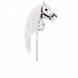 Häst på pinne hobby horse hoppihorse a3 leopard - vit, tigrerad färg