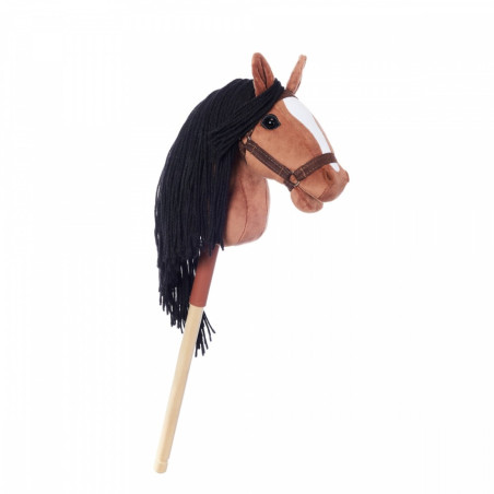 Hästhoppstav hobby horse hoppihorse a4 bay - mörkbrun, fuxfärgad.