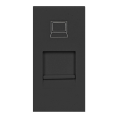 NÅGRA RJ45, modulärt uttag 22,5x45mm RJ45 cat 5e, svart