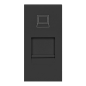 NÅGRA RJ45, modulärt uttag 22,5x45mm RJ45 cat 5e, svart