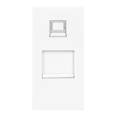 NÅGRA RJ45, modulärt uttag 22,5x45mm RJ45 cat 5e, vitt