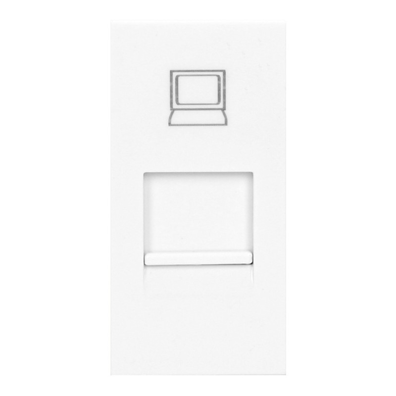 NÅGRA RJ45, modulärt uttag 22,5x45mm RJ45 cat 5e, vitt