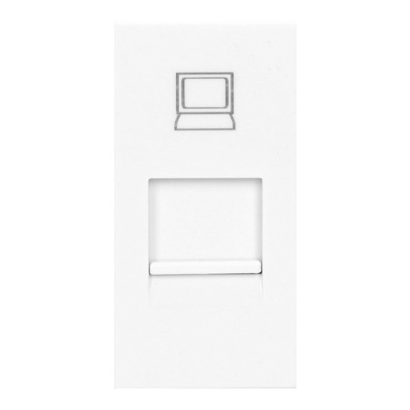 NÅGRA RJ45, modulärt uttag 22,5x45mm RJ45 cat 5e, vitt