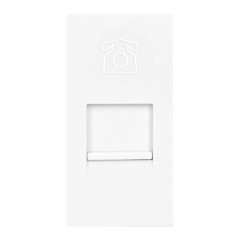 NÅGRA RJ11, modulärt uttag 22,5x45mm telefonuttag RJ11, vitt