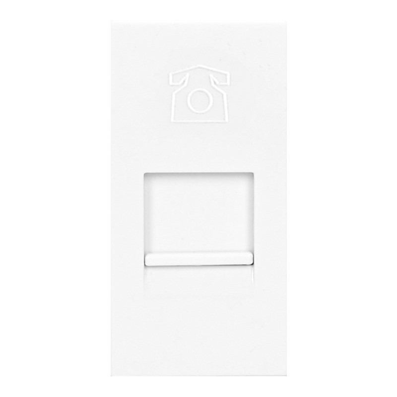 NÅGRA RJ11, modulärt uttag 22,5x45mm telefonuttag RJ11, vitt