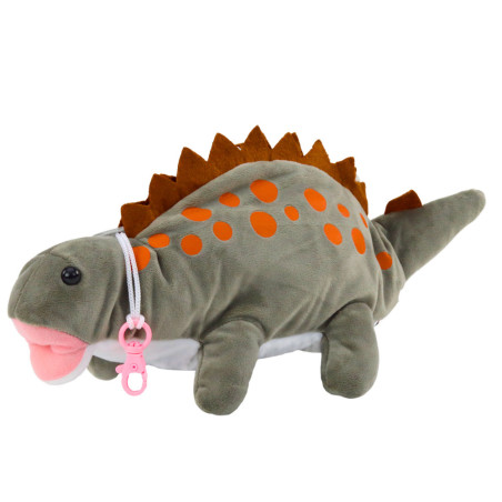 Mjuk Dinosaurie Pennfodral Förvaringsfack Hängande Grå