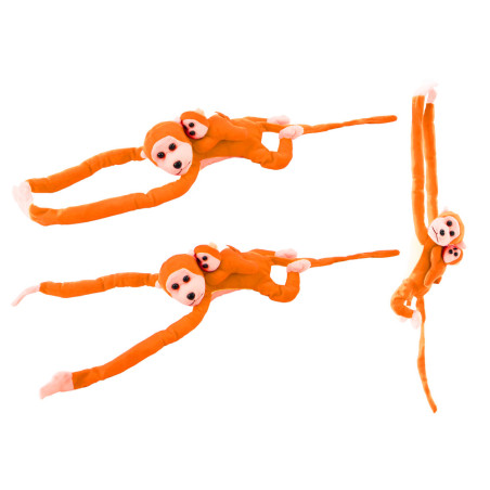 Plysch Maskot Apa honung Barn Orange honung Lyud 70 cm