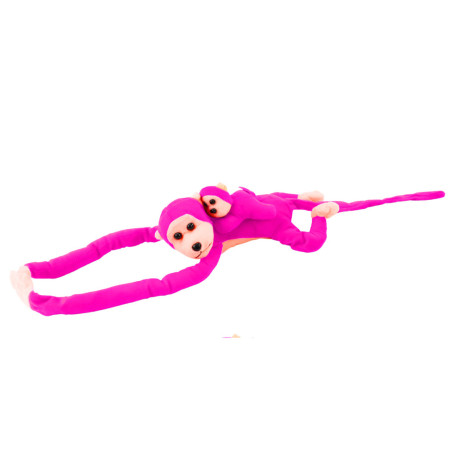 Gosleksak Apa med Baby Mörkrosa 90 cm