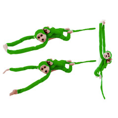 Plyschmaskot apa med babygrön 90 cm
