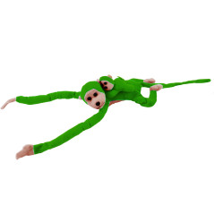 Plyschmaskot apa med babygrön 90 cm | HandlaSmidigt.se