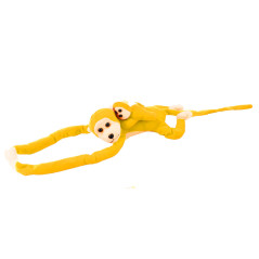 Maskotplyschapa med gul bebis 90 cm | HandlaSmidigt.se