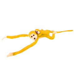 Maskotplyschapa med gul bebis 90 cm | HandlaSmidigt.se