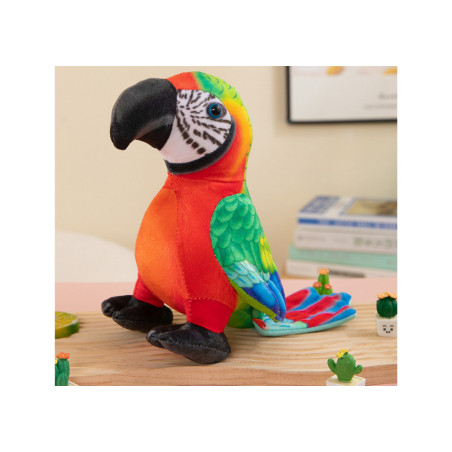 Maskot Plus Plyschpapegoja Röd 20 cm | HandlaSmidigt.se