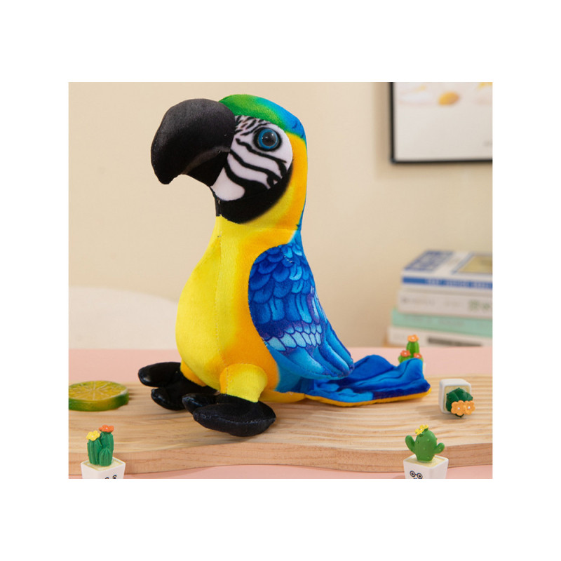 Maskot Plus Plysch Papegoja Gul 20 cm