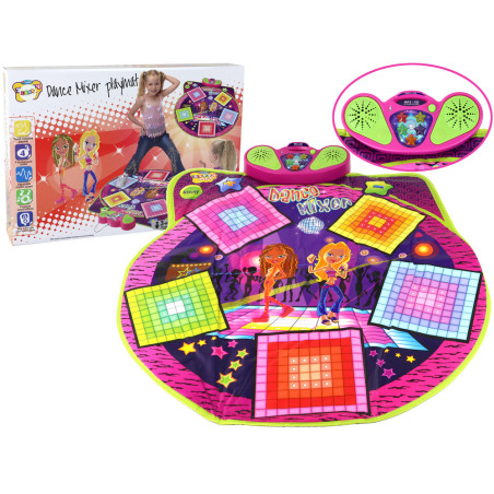 Dansmatta för barn med ljus och ljud på batteri 91cm x 93cm