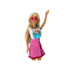 Dockor för barn Anlily Mamma och Dotter Blondt Hår Sparkcykel 8 Delar.