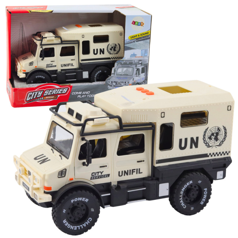 Terrängfordon Stadstjänst Öppningsbara Dörrar Ljud Ljus