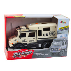 Terrängfordon Stadstjänst Öppningsbara Dörrar Ljud Ljus