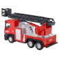 Brandbil Röd Med Utdragbar Stege Utskjutningsanordning