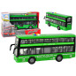 Dubbeldeckare Batteridriven Buss Ljus Ljud Friktionsdrift Grön 116