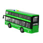 Dubbeldeckare Batteridriven Buss Ljus Ljud Friktionsdrift Grön 116