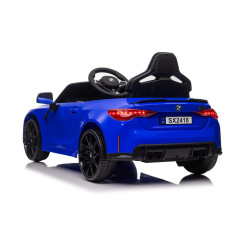 Bil På Batteri BMW M4 Målad i Blått