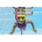 Dykmask med snorkel Gul-Rosa Bestway 24036