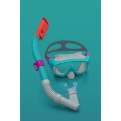 Dykset med mask, snorkel och fenor Blå Bestway 25020