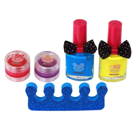 Set av skönhet Beauty Case Pink DIY Makeup Nagelaccessoarer