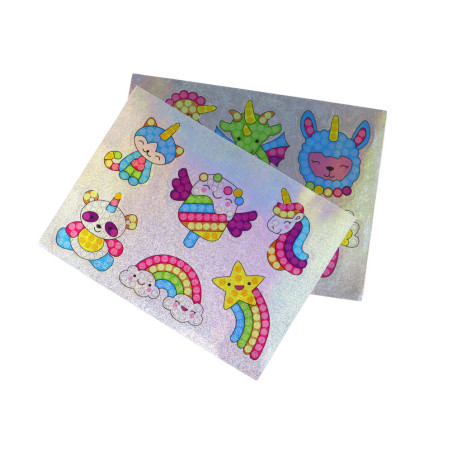 Diamantset för att klistra DIY olika mönster Färgglada klistermärken