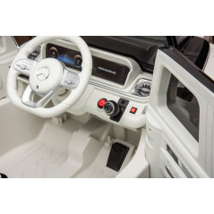 Bil på batteri Mercedes EQG 4x4 Vit | HandlaSmidigt.se