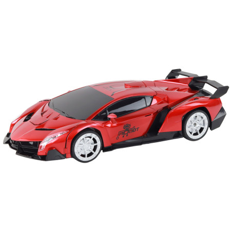 Bil - Robot Transformation RC 110 Röd Geststyrning