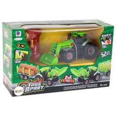 Traktor Traktor Att Montera DIY Med Släpvagn Jordbruksmaskin Skruvmejsel