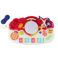 Orgel Piano Leksak Musik Trumma Ljusljud
